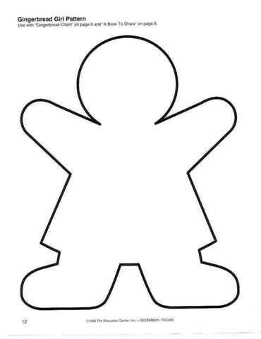 Gingerbread man pattern Gingerbread Man Template, Gingerbread Man Coloring Page, Girl Template, Gingerbread Tree, Template Free Printable, Felt Crafts Christmas, Christmas Arts And Crafts, Christmas Craft Projects, Candy Land Theme