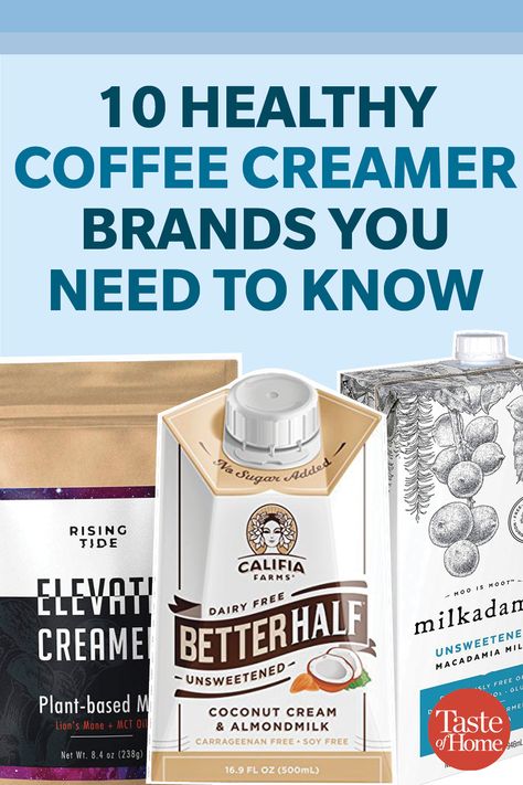 10 Healthy Coffee Creamer Brands You Need to Know Best Coffee Creamer Healthy, Best Creamer For Coffee, Healthier Creamer For Coffee, Homemade Healthy Coffee Creamer, Homemade Creamer For Coffee Healthy, Coffee Creamer Substitute Healthy, Healthier Coffee Creamer, Anti Inflammation Coffee Creamer, Natural Coffee Creamer Healthy