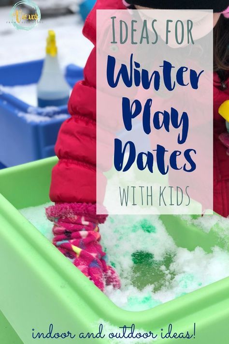 These Winter playdate ideas for kids include outdoor fun, indoor crafting, and some places that kids enjoy going to to play with friends. Playdate Activities, Playdate Ideas, Printable Games For Kids, Winter Play, Winter Activities For Kids, Play Date, Video Games For Kids, Toddler Play, Winter Kids