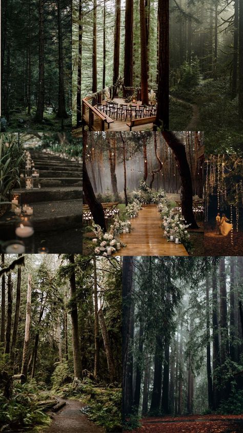 Boho Bliss: 6 Outdoor Wedding Decor Ideas for a Dreamy Bohemian Celebration Wedding Forest Ideas, Wedding Venue Ideas Outdoor Forest, Nature Wedding Inspiration, Bohemian Wedding Venue Ideas, Wedding Venues Woods, Elven Wedding Aesthetic, Boho Fairytale Wedding, Pixie Hollow Wedding, Wedding Forest Aesthetic