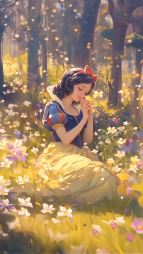 The AI-telier (@the_ai_telier) • Instagram photos and videos Snow White Fanart, Princess Aesthetic Wallpaper, Snow White Aesthetic, Disney Princess Aesthetic, Snow White Disney Princess, Dreamy Scenery, Snow White Art, Princesas Disney Anime, Disney Character Art