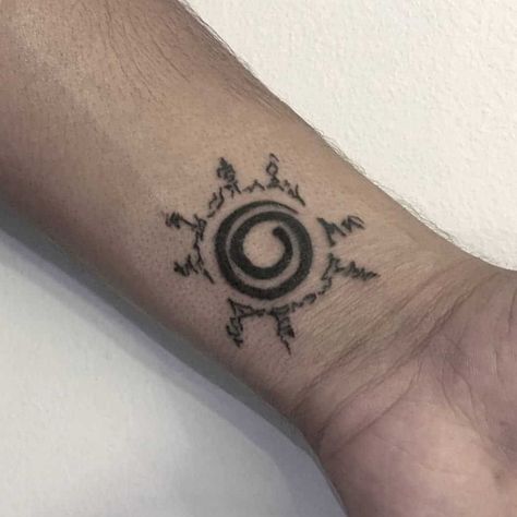 Naruto is one of the most popular manga series of all time. Whether you’re a fan or not, there is no denying how much… #mentattoo #tattooideas Gaming Tatoos Ideas, Mini Naruto Tattoo, Men Anime Tattoo Ideas, Naruto Tattoos For Men, Sage Of Six Paths Tattoo, Small Anime Tattoos For Men, Tattoo Ideas Naruto, Naruto Hand Tattoo, Naruto Tatoos Ideas