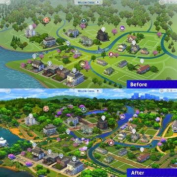 Sims 4 Willow Creek Save File, Sims 4 Willow Creek Map Ideas, Willow Creek Sims 4 Map, Willow Creek Sims 4 Map Ideas, Sims 4 Willow Creek Makeover, Sims 4 Skills, The Sims 4 Lots, Sims 4 Cheats, San Myshuno