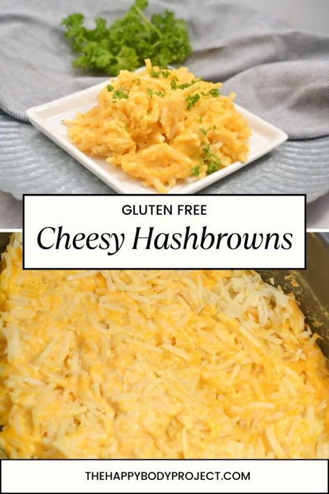 Looking for a cheesy, gluten free side dish that’s both comforting and easy to prepare? These cheesy gluten free hash browns are made in the slow cooker, allowing you to set it and forget it until it’s time to enjoy a perfect, hassle-free meal. Gluten Free Hashbrowns, Cheesy Hashbrown Potatoes, Gluten Free Cheesy Potatoes, Hashbrown Potatoes, Cheesy Potatoes With Hashbrowns, Gluten Free Side Dish, Gluten Free Side, Cheesy Hashbrown, Cheesy Hashbrowns