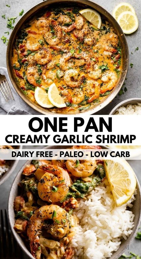 Essen, Pescatarian Recipes Healthy, Creamy Garlic Shrimp, Pescatarian Diet, Pescetarian Recipes, Best Low Carb Recipes, Pescatarian Recipes, Shrimp Recipe, Garlic Shrimp