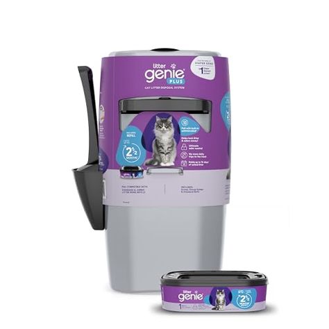 Litter Genie, Answering Machines, Kitchen Trash, Kitchen Trash Cans, Waste Disposal, Silver Cat, Cat Litter Box, Litter Box, Cat Litter