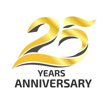 Premium Vector | 25 years gold anniversary vector logo template 25 Years Logo, 25 Years Anniversary, Anniversary Logos, 25 Year Anniversary, Anniversary Sign, Anniversary Logo, Gold Anniversary, 25th Anniversary, Year Anniversary