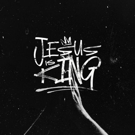 Jesus Design Graphic, Christian Typography Design, Christian Graffiti Art, Jesus Is King Tattoo, Jesus Is King Wallpaper, Graphic Design Christian, Jesus Graphic Design, Jesus Graffiti, God Is King