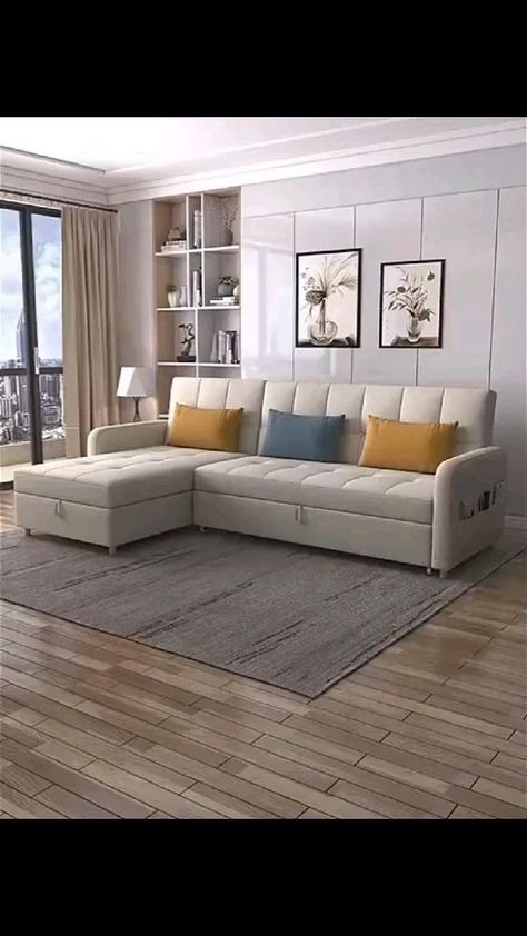 Sofa Cum Bed Design, Sofa Cumbed Design, Sofa Bed For Small Spaces, Sofa Cum Bed, Sofa Design Wood, Sofa Bed Living Room, Luxury Sofa Design, Latest Living Room Designs, Corner Sofa Design