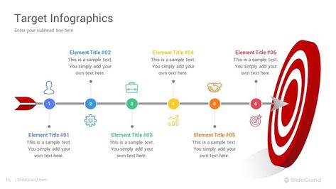 Target Infographics PowerPoint Presentation Template Designs - SlideGrand Target Audience Presentation Design, Target Audience Infographic, Video Background Ideas, Target Image, Powerpoint Presentation Design, Business Requirements, Smart Goals, Background Ideas, Business Templates