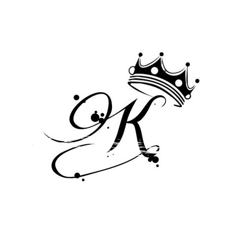 Kaleb Tattoo Name, K Name Tattoo, Letter K Tattoo Ideas, Ks Love Images, Letter K Tattoo, King Of Hearts Tattoo, Tattoo Writing Fonts, K King, Finger Tattoos For Couples