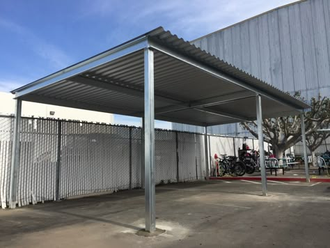 Free Standing Carport, Metal Carport Kits, Modern Carport, Carport Patio, Carport Kits, House Awnings, Steel Carports, Carport Canopy, Car Shelter