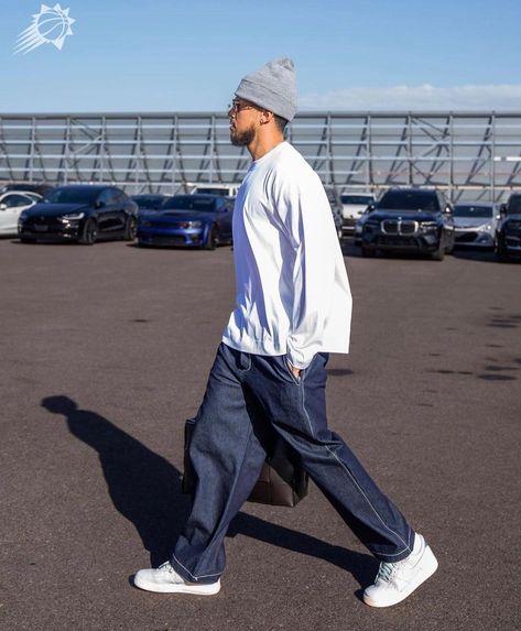 Devin Booker Fits, Devin Booker Fashion, Devin Booker Style, Booker Outfits, Devin Booker Outfits, League Fits, Beanie Outfit, Nba Outfit, Nba Fashion