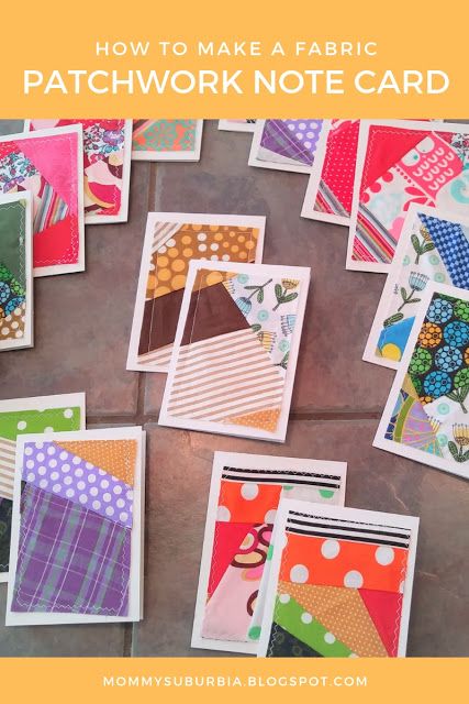 Fabric Buster Projects, Cards Made With Fabric Scraps, Fabric Greeting Cards Diy, Fabric On Cards, Quilted Cards Tutorial, Quilted Greeting Cards, Cards With Fabric Scraps, Fabric Cards Handmade Christmas, Fabric Cards Handmade Diy