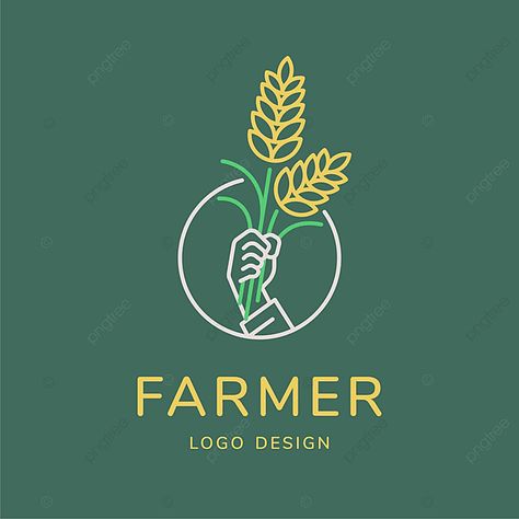 Farmer Logo, Candle Gif, Farm Vector, Elegant Landscape, Union Logo, Green Branding, Agriculture Logo, Logo Hand, H Logos