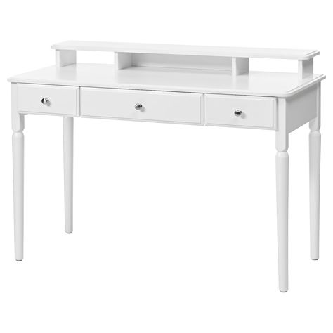 IKEA - TYSSEDAL, Dressing table, white, Plenty of space for your daily makeup and styling. Smooth running drawer with pull-out stop. Coordinates with other products in the TYSSEDAL series. Brimnes Dressing Table, Ikea Tyssedal, Ikea Dressing Table, Malm Dressing Table, Painted Table Tops, White Dressing Tables, Wall Shelf Unit, Table Top Frame, Organizer Makeup