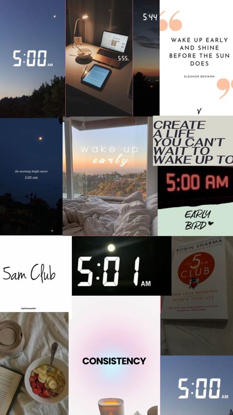 Rise and shine 🤩✨5AM motivation Club Quote, Am Club, 5am Club, Goal Board, Vision Board Wallpaper, Vision Board Photos, Pink Lifestyle, High School Life, Healthy Lifestyle Motivation