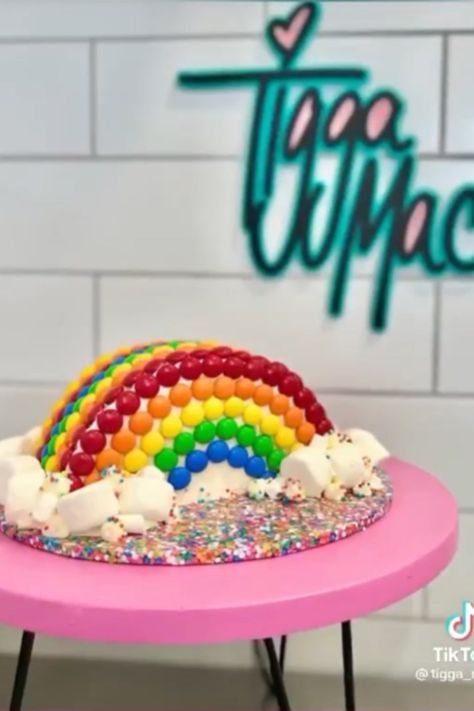 Rainbow Cake Simple, Mud Cake Hack, Woolworths Cakes, Tigga Mac, Mac Cake, Make A Rainbow, Realistic Cakes, Rainbow Ice Cream, Cake Hacks