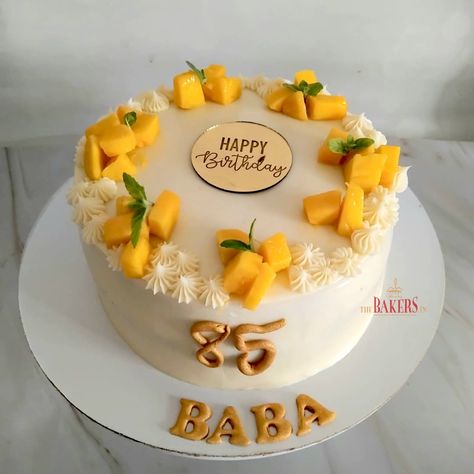 A simple & delicious vanilla and mango cake for 85th birthday. Mangoes are still in season and this has been our hot-selling flavour this summer. Book you order before we run out of these sweet delights. 🍋🍋🍋🍋 . . . . #vanillamangocake #nofondantcake #noncustomisedcake #gurgaoncakestudio #thebakersin #summerflavours #summercake #gurgaoncakeshop Mango Cake, Summer Book, 85th Birthday, Summer Cakes, Sweet Delights, Cake Shop, Run Out, Fondant Cakes, Instagram A