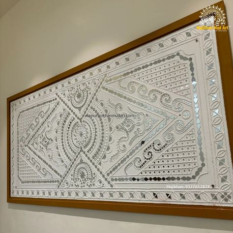 Traditional Lippan art piece 6x3 feet Call: 9327652878 Introducing the stunning beauty of traditional lippan art in interior wall🎨 Our client had us customize special lippan art piece, showcasing the rich cultural heritage and artistic brilliance. WhatsApp : +91 9327652878 Shipping worldwide Handmade traditional art Costomize available Contact us for More Info About the Product and on site project : Email: majikhanmudart@gmail.com Visit Our Website For More Product Designs: http://w... Traditional Lippan Art, Mud Art, Indian Wall Decor, Lippan Art, Clay Wall Art, Diy Wall Art Decor, Craft Area, Clay Wall, Mirror Wall Art