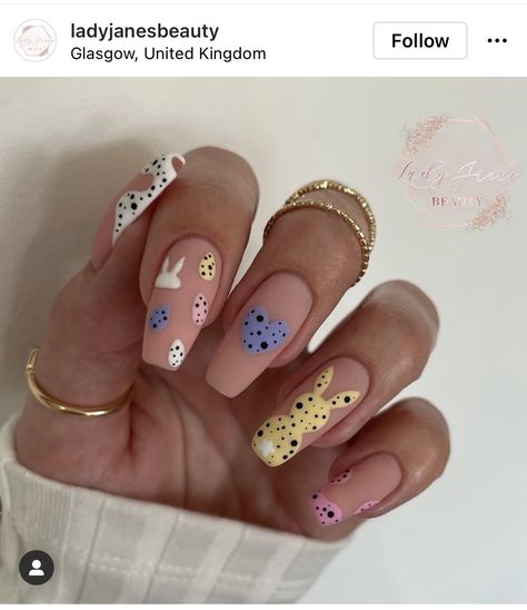 Funky Easter Nails, Easter Design Nails, Easter Nail Designs 2023, Nails Easter Design, Easter Dip Powder Nails, Nail Easter Designs, Easter Nails Gel, Nail Designs Easter, Easter Nails 2023