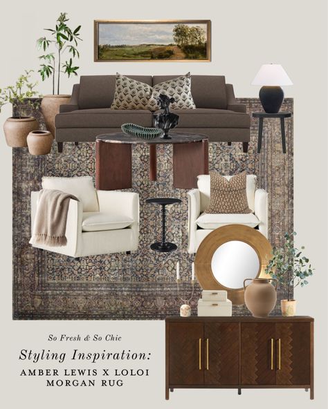 Morgan feat. CloudPile (TM) - … curated on LTK Simple Living Room Designs, Transitional Decor Living Room, Round Wood Coffee Table, Inspired Interiors, Wood Accent Table, Living Room Design Inspiration, Atlanta Homes, Neutral Living Room, Transitional Living Rooms