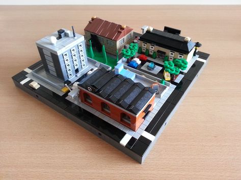 Lego Micropolis, Lego Microscale, Lego Micro, Micro Scale, Micro Lego, Lego System, Amazing Lego Creations, Lego Trains, 3d Printing Projects