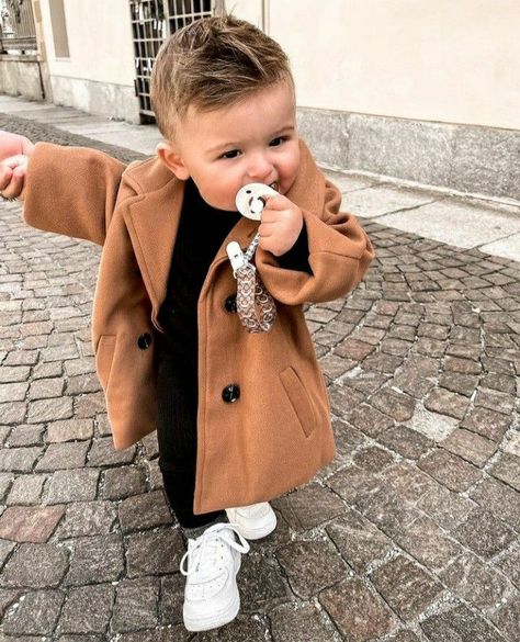 Stylish Boy Clothes, Kids Fall Outfits, Boys Fall Outfits, Baby Coat, Baby Fits, Stylish Boys, Toddler Life