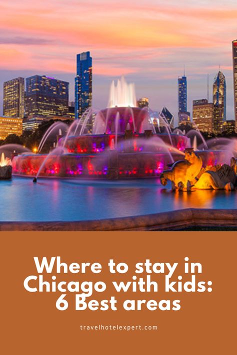 Where to stay in Chicago with kids? In this post, I will help you to find the best areas to stay in Chicago for families with children of all ages, and the best family-friendly hotels in Chicago for all budgets. Where To Stay In Chicago, Chicago With Kids, Hotels In Chicago, Chicago Vacation, Chicago Kids, Chicago Trip, Vacation 2024, Visit Chicago, Chi Town