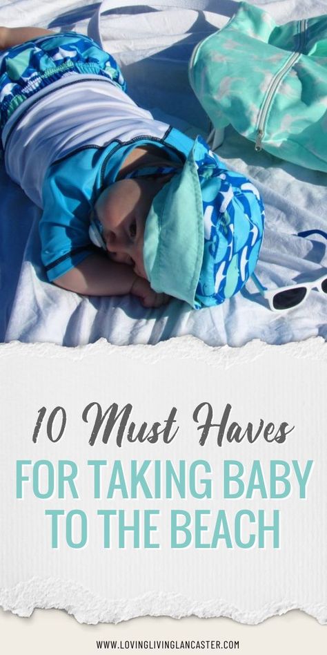 Beach With 6 Month Old, Babies At The Beach Tips, 8 Month Old Beach Trip, One Year Old Beach Trip Tips, 3 Month Old Beach Essentials, 3 Month Old Beach Trip, Beach Day With Baby, Beach Packing List For Baby, Beach With Newborn