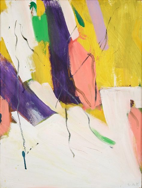 Elaine De Kooning Paintings, Kooning Paintings, De Kooning Paintings, Elaine De Kooning, Private Museum, Name Paintings, Gestural Abstraction, Abstract Art Paintings Acrylics, Willem De Kooning