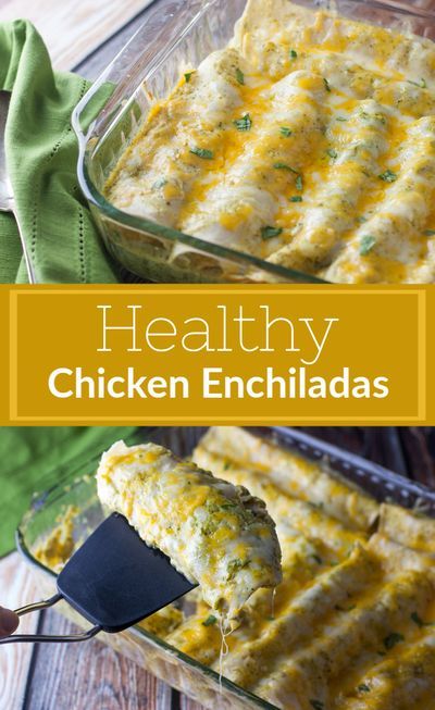 Healthy Chicken Enchiladas, Enchiladas Healthy, Low Fat Chicken, Low Calorie Chicken, Green Chilis, Healthy Mexican Recipes, Low Fat Dinner, Low Cholesterol Recipes, Low Fat Cheese