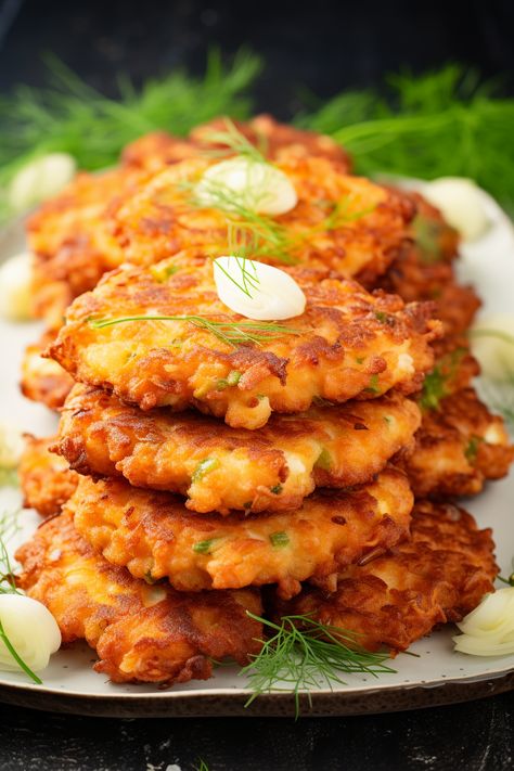 Cheesy Chicken Fritters - That Oven Feelin Savoury Lunch Ideas, Cheesy Chicken Fritters Recipe, Chicken Fritters With Canned Chicken, Turkey Fritters, Garlic Aioli Dip, Cheesy Chicken Fritters, Cheesey Chicken, Chicken Cakes, Chicken Fritters Recipe