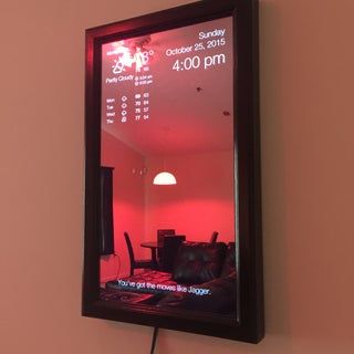 DIY Smart Mirror : 5 Steps - Instructables Smart Mirror Diy, Projets Raspberry Pi, Tech Diy, Diy Tech, Smart Mirror, Raspberry Pi Projects, Pi Projects, Magic Mirror, Arduino Projects