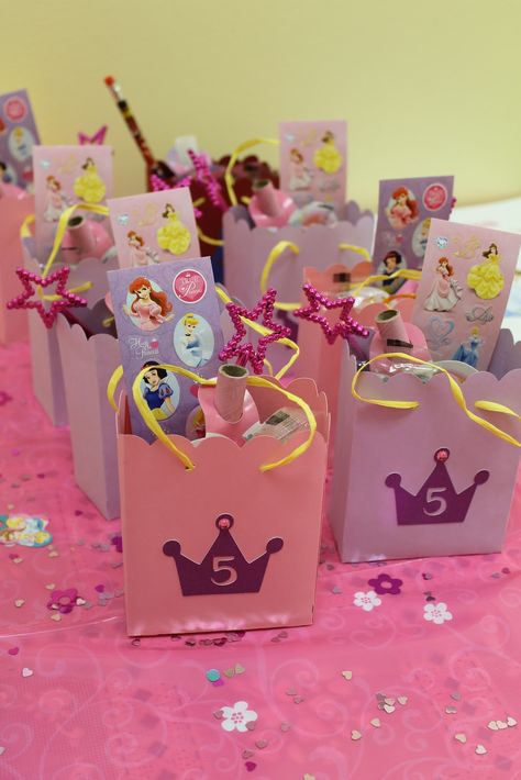 Cricut Princess Party Ideas | Mom put her Cricut to work and helped me cut out the goodie bags and ... Princess Birthday Party Decorations, Disney Princess Birthday Party, Princess Theme Birthday, Disney Cars Party, Princess Theme Birthday Party, Prince Party, Princess Party Decorations, Disney Birthday Party, Princess Party Favors