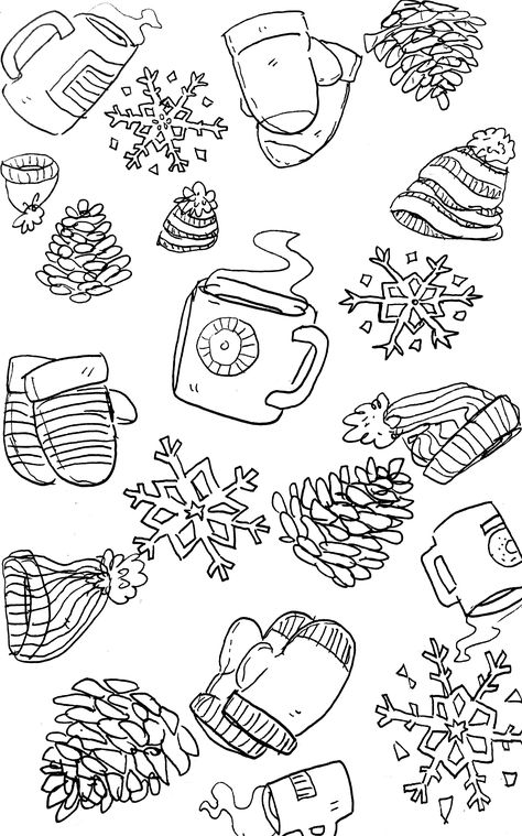 Aesthetic Twitter Banner, Winter Drawings, Falling In Love Quotes, Twitter Banner, Line Drawings, Art Prompts, Winter Art, Reading Journal, Winter Aesthetic