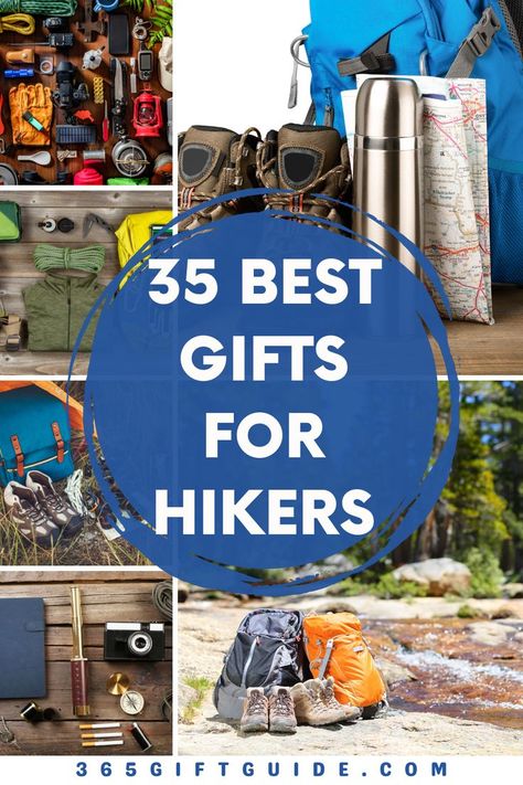 For the lover of hiking and backpacking in your life, this gift guide features 35 of the best gifts for hikers that are useful and will be loved for a long time. Click the link to learn more... Gift Ideas For Hikers, Hiking Gift Basket Ideas, Backpacking Gifts, Gifts For Hikers, Hiker Gifts, Hobby Gifts, Hiking Gifts, The Lover, Gifts For Men