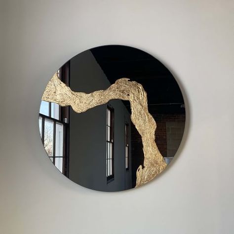 Wall Mirrors | West Elm Oversized Round Mirror, Tinted Mirror, Furniture Boutique, Mirror Store, Modern Mirror Wall, How To Clean Mirrors, Epoxy Table, Wood Molding, Mirror Tiles