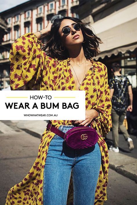 This Is How to Wear the Bum Bag Trend | Gucci Belt Bag Street Style How To Wear Belts, Bum Bag Outfit, Belt Bag Outfit, Gucci Belt Bag, Street Style Bags, Bag Outfit, Trendy Swimwear, Belt Style, Bum Bag