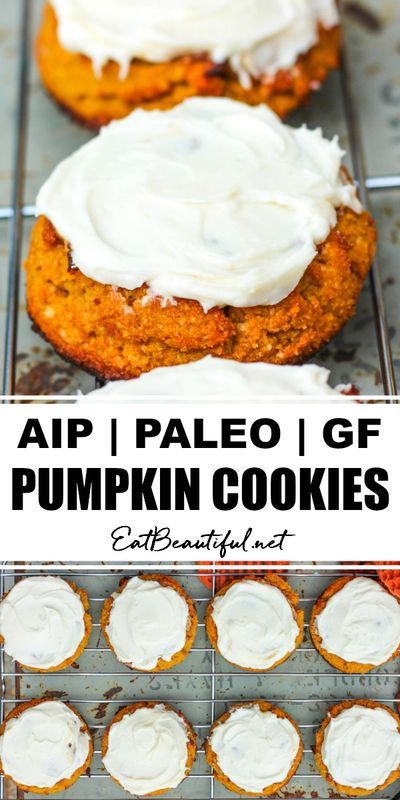 Aip Pumpkin Muffins, Aip Cookie Recipe, Aip Pumpkin, Paleo Pumpkin Cookies, Aip Sweets, Aip Cookies, Aip Treats, Aip Baking, Eat Beautiful