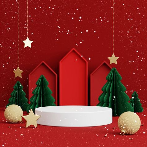 High resolution 3D rendering ( 4000 x 4000 pixels ) Social media advertising background images available for download on Shutterstock.com Christmas Product Background, Christmas Ads Design, Christmas Photo Background, Background For Product, Christmas Background Photography, Christmas Social Media, Advertising Background, Superman Wallpaper, Christmas Background Images