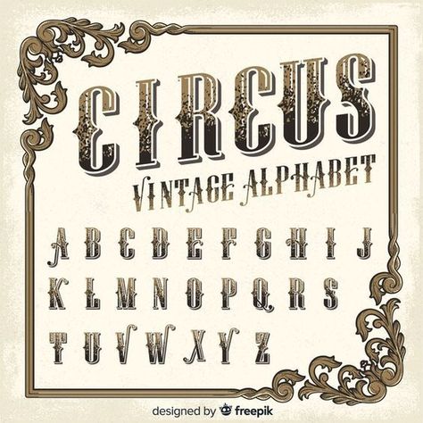 Premium Vector | Vintage circus alphabet Font fonts #font #fonts 2.456 🥰 Save This Pin, Then Explore Our Website vintage fonts calligraphy, vintage fonts canva elements, vintage fonts color, vintage fonts combinations canva, vintage fonts canva pro, vintage fonts design, vintage fonts dafont free, vintage fonts download, aesthetic fonts vintage design, lettering fonts vintage design, vintage fonts to draw Vintage Fonts Alphabet, Nautical Fonts, Carnival Font, Fonts Numbers, Calligraphy Vintage, Circus Font, Best Free Script Fonts, Fonts Dafont, Alphabet Calligraphy