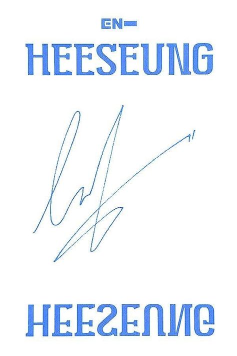 Heesung Signature, Heeseung Signature, Enhypen Signature, Back Of Photocard, Dimension Dilemma Charybdis, Dimension Dilemma Scylla, Tari Hip Hop, Graphic Design Portfolio Book, Enhypen Photocard