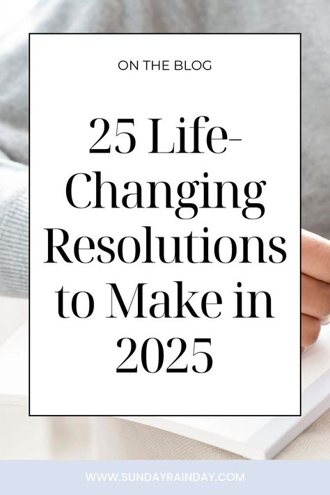 These 25 New Year's Resolution Ideas will help you create your best life to become your best self in 2025. New Years Resolutions Ideas, Resolutions Ideas, New Years Resolution List, Resolution List, Mindset Activities, How To Believe, New Year Resolution, Healthy Living Motivation, Life Transformation