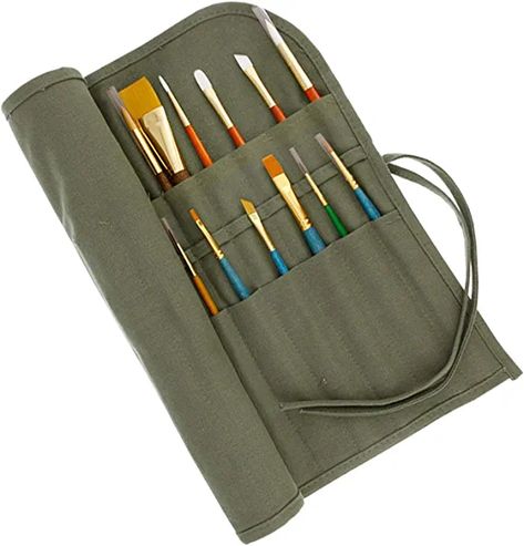 Paint Brush Holder, Paint Brush Holders, Brush Roll, Pen Pouch, Art Supply, S Art, Watercolor Brushes, Pen Tool, Art Brushes