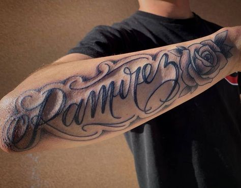 Forearm Name Tattoo 2 Name Tattoos On Forearm Men, Name On Forearm Tattoo Men, Last Name On Arm Tattoo, Tattoo Of Names For Men, Tattoo With Names For Men Guys, Forearm Last Name Tattoos, Name Tattoos Sleeve, Last Name Forearm Tattoo Men, Name Forearm Tattoo Men