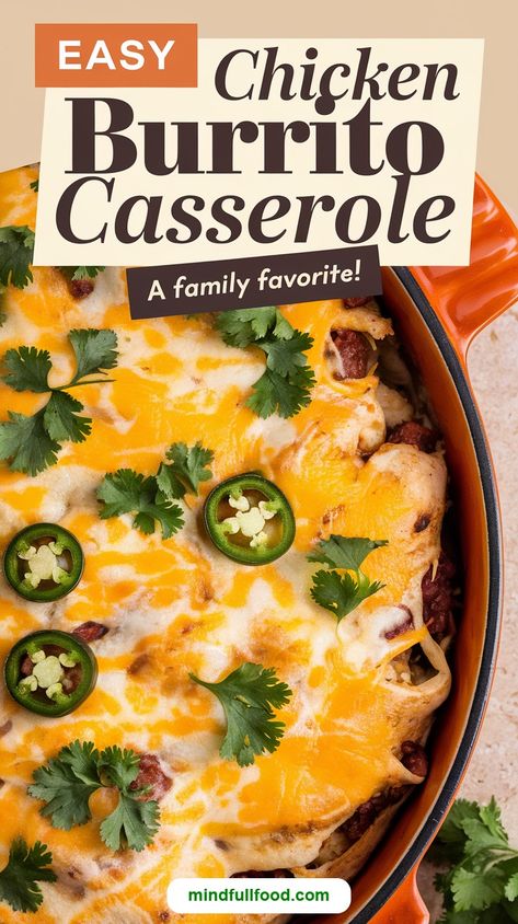 Easy Chicken Burrito Casserole for a Quick Dinner Chicken Burrito Casserole, Burrito Casserole, Quick Family Dinners, Sheet Pan Dinners Chicken, Homemade Mexican, Chicken Burrito, Sheet Pan Dinners Recipes, Seasoned Chicken, Chicken Burritos