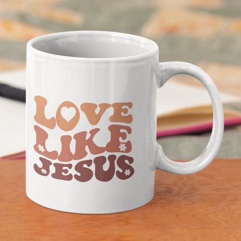 Christian Gift Ideas For Women Diy, Christian Cup Ideas, Christian Mug Designs, Christian Diy Gifts, Faith Bible Study, Study Gifts, Gift For Pastor, Christian Mugs, Study Gift