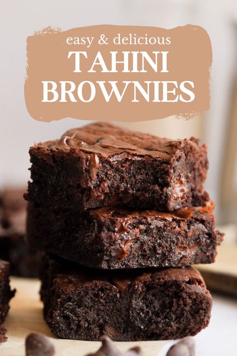 Tahini Baked Goods, Tahini Dessert Healthy, Recipes With Tahini In It, Ways To Use Tahini, Tahini Recipe Ideas Dessert, Tahini Recipe Desserts, Tahini Sweets, Tahini Dessert Recipes, Tahini Recipe Ideas