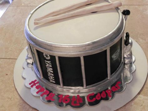 Drum Tutorial, Drum Birthday Cakes, Retirement Party Cakes, Homemade Drum, Music Themed Cakes, Music Cakes, Fondant Techniques, Drum Cake, Doll Cookies